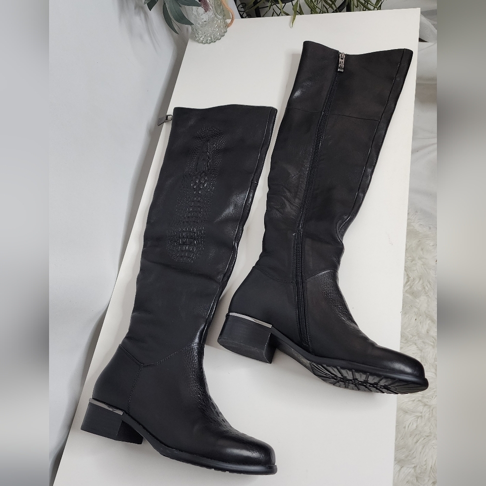 🔥Elegant Black Knee-High Boots Size 35 - Picture 2 of 8